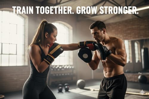 Delmont Boxing Gloves for Men and Women - Heavy Bag, Kickboxing, Sparring & Training Gloves with Multi-Layer Padding, Wrist Support & Breathable Lining