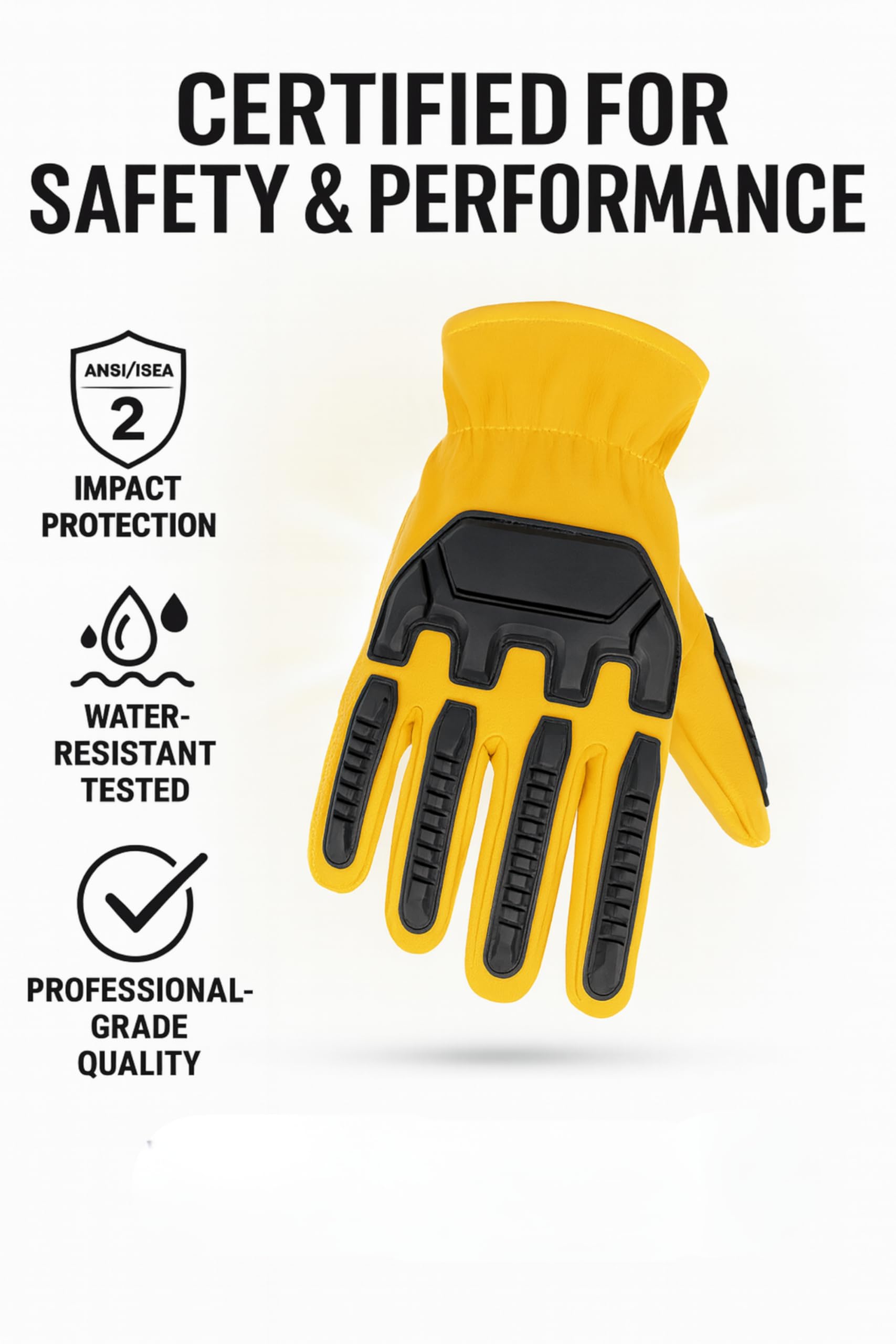 Delmont Tactical Gloves Black Leather, Stealth Operator Strike Patrol Protective Knuckle Motorcycle Gloves for Men & Women, Airsoft Shooting Training Riding Biking Sports Impact Resistant Grip