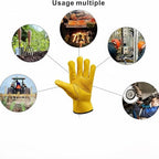 Delmont Leather Work Gloves for Men & Women