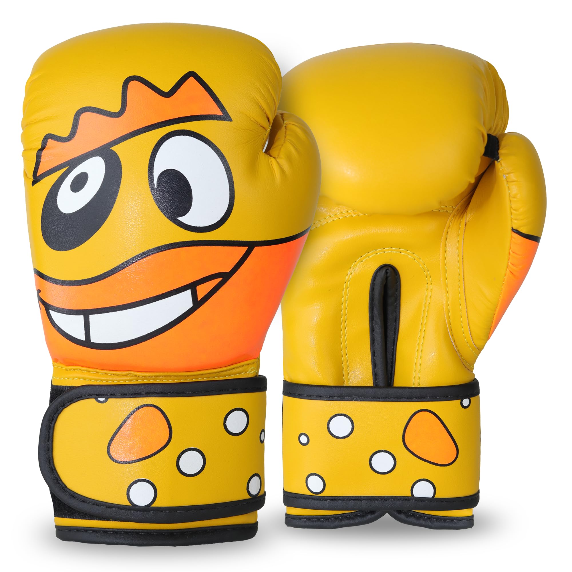 Kids Boxing Gloves – Cartoon Design Training Gloves for Boys & Girls | Comfortable Padding, Secure Wrist Support for Boxing, Kickboxing & Martial Arts