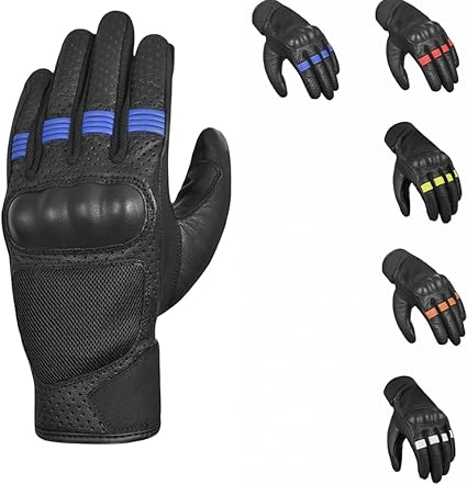Motorcycle Gloves for Men and Women – Hard Knuckle Biker Gloves with Touchscreen Compatibility, Breathable Mesh, Anti-Slip Grip – Riding Gloves for Motorcycles, Dirt Bikes