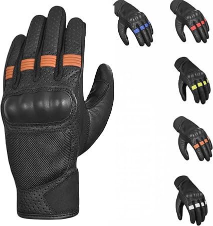 Motorcycle Gloves for Men and Women – Hard Knuckle Biker Gloves with Touchscreen Compatibility, Breathable Mesh, Anti-Slip Grip – Riding Gloves for Motorcycles, Dirt Bikes
