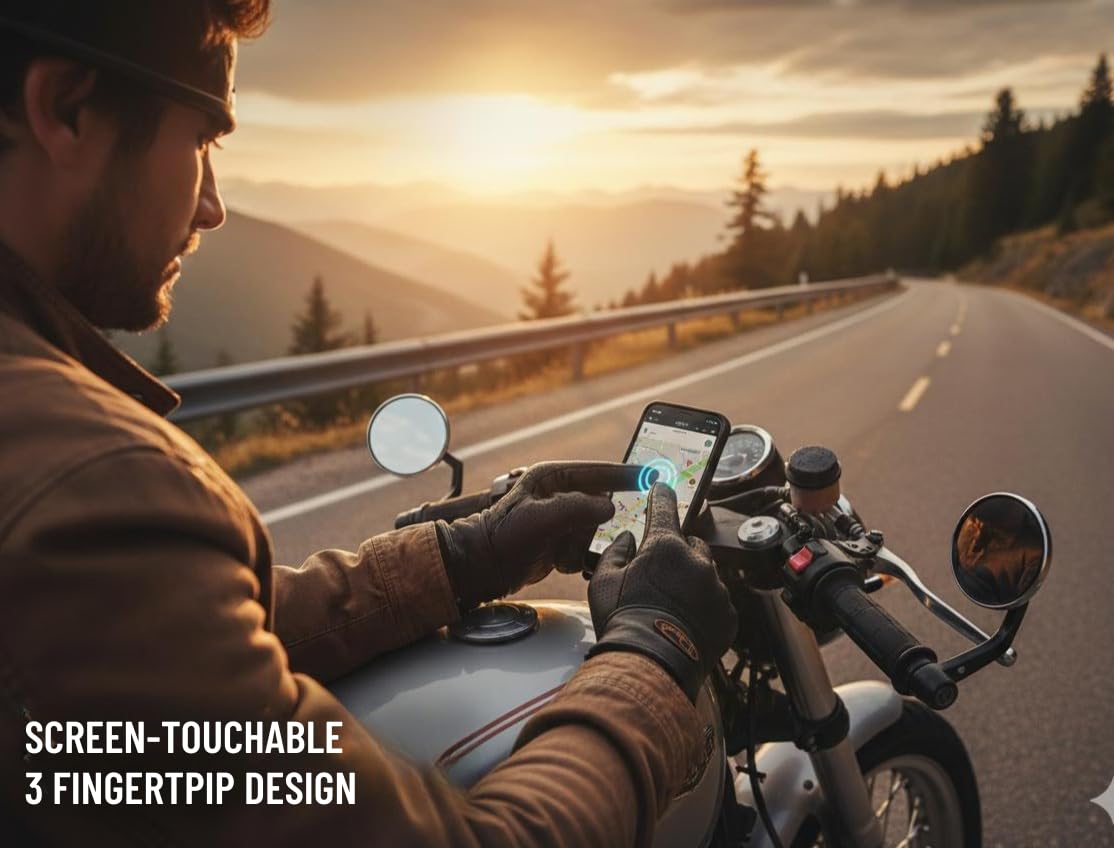 Delmont Tactical Gloves Black Leather, Stealth Operator Strike Patrol Protective Knuckle Motorcycle Gloves for Men & Women, Airsoft Shooting Training Riding Biking Sports Impact Resistant Grip