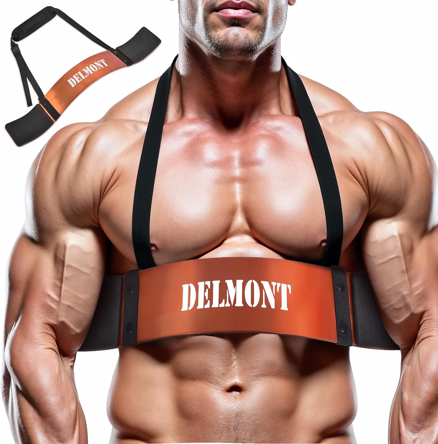 Delmont Arm Blaster for Bicep Curl  with Foam Padding & Durable Aluminum Frame