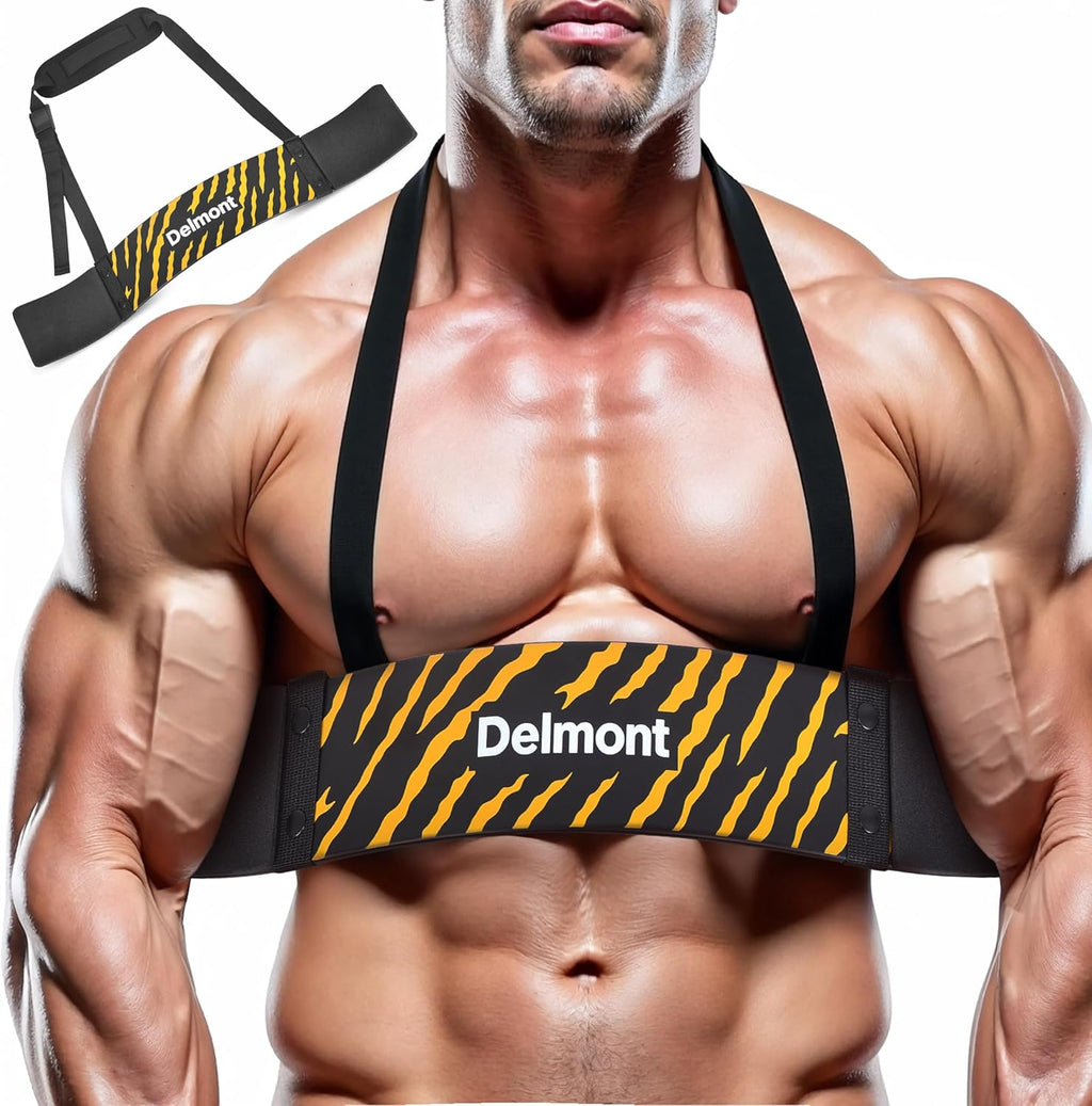 Delmont Arm Blaster for Bicep Curl  with Foam Padding & Durable Aluminum Frame