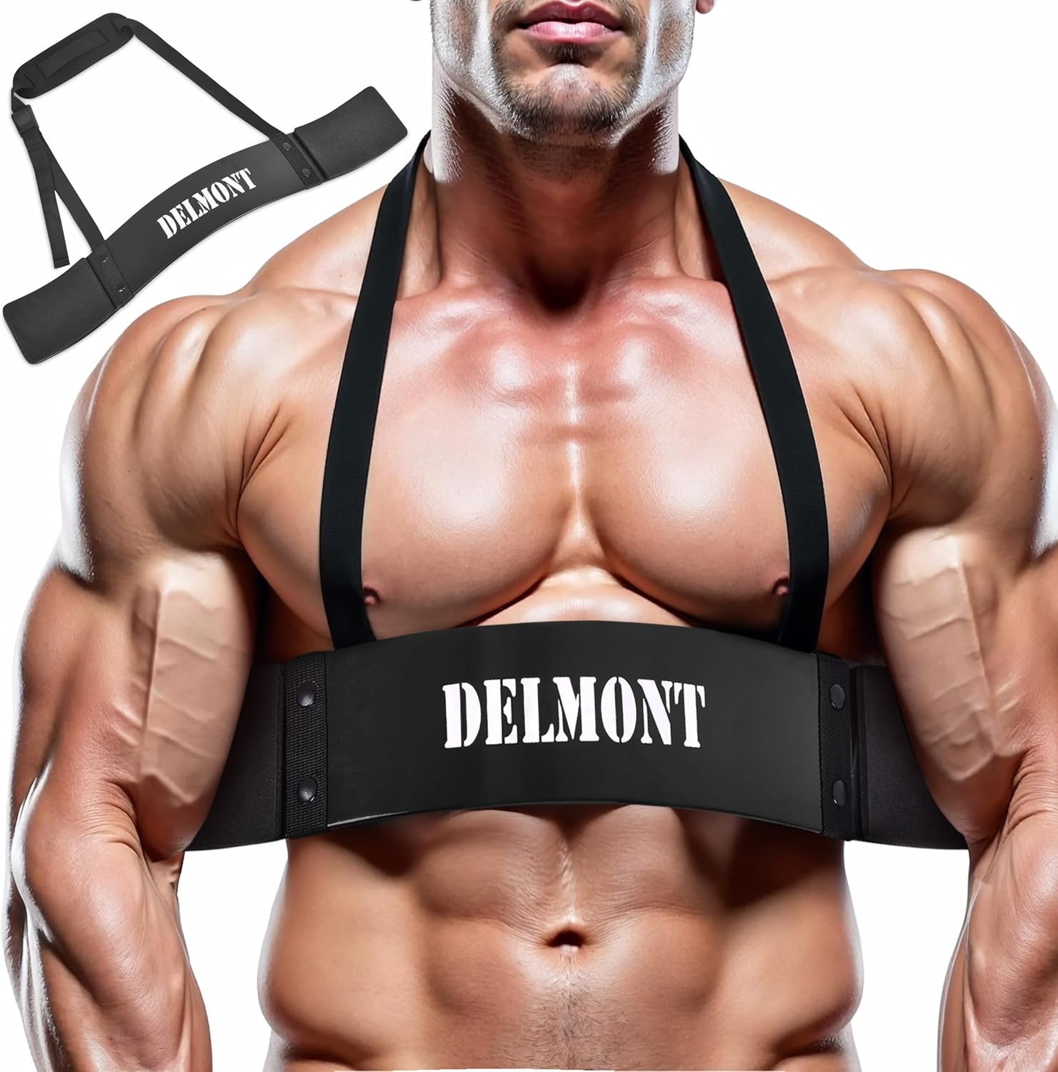 Delmont Arm Blaster for Bicep Curl  with Foam Padding & Durable Aluminum Frame