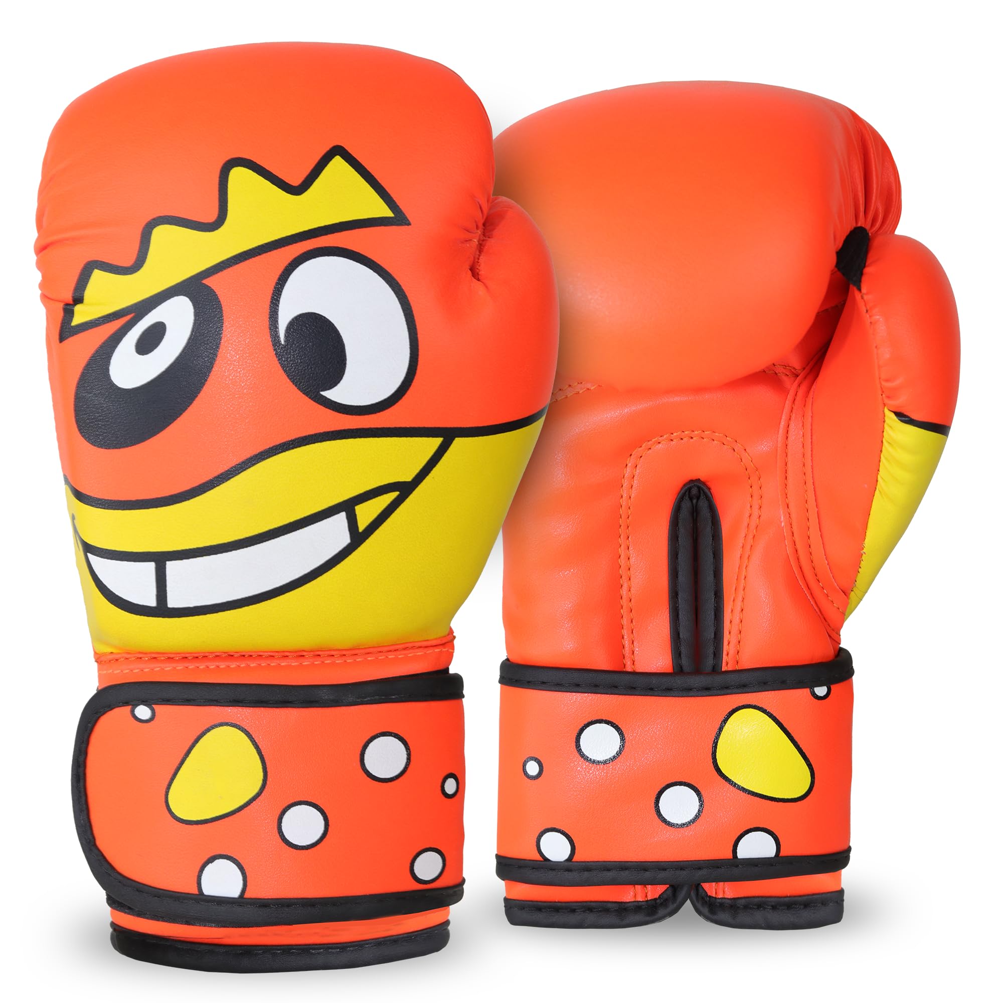 Kids Boxing Gloves – Cartoon Design Training Gloves for Boys & Girls | Comfortable Padding, Secure Wrist Support for Boxing, Kickboxing & Martial Arts