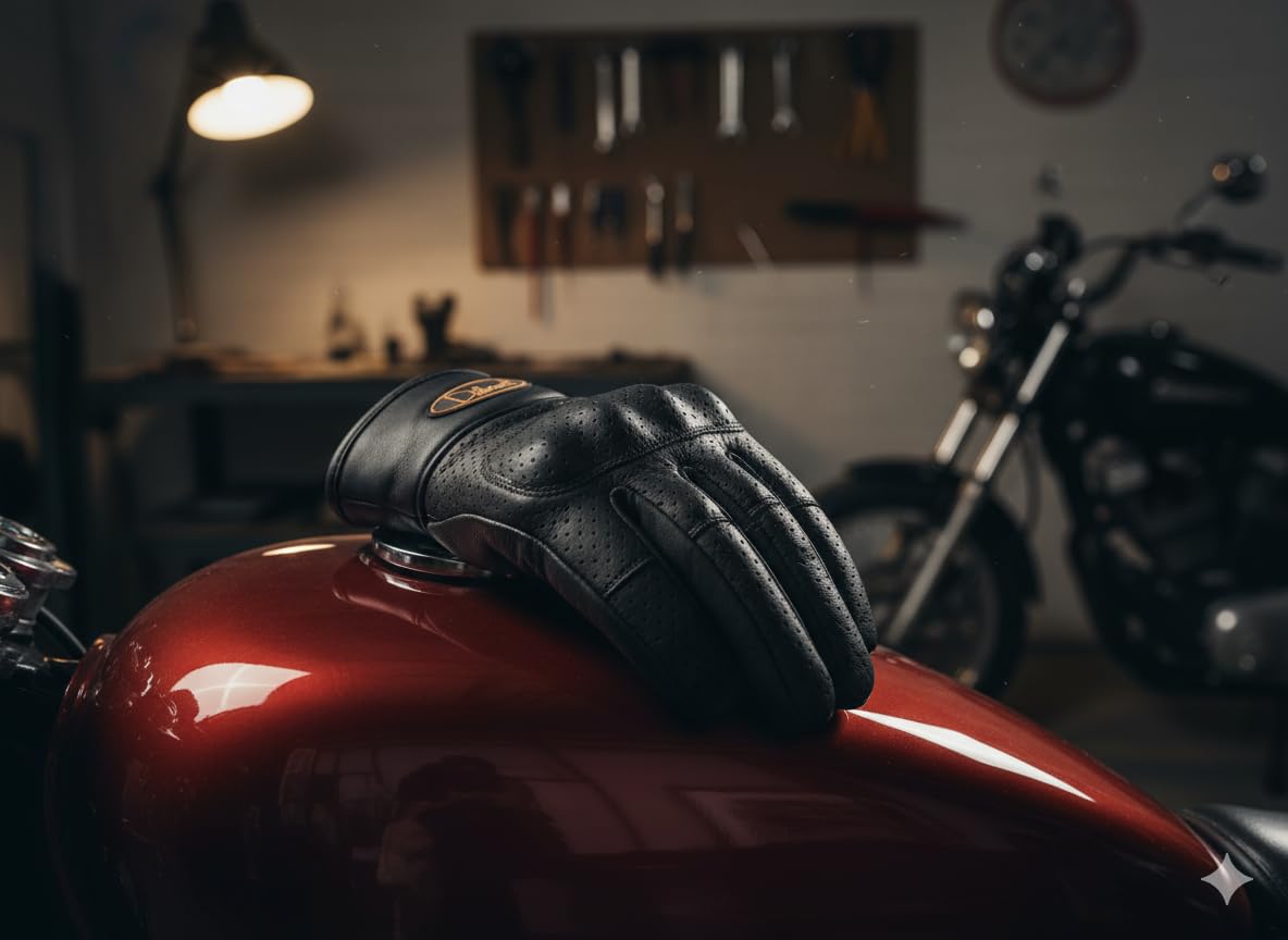 Delmont Tactical Gloves Black Leather, Stealth Operator Strike Patrol Protective Knuckle Motorcycle Gloves for Men & Women, Airsoft Shooting Training Riding Biking Sports Impact Resistant Grip