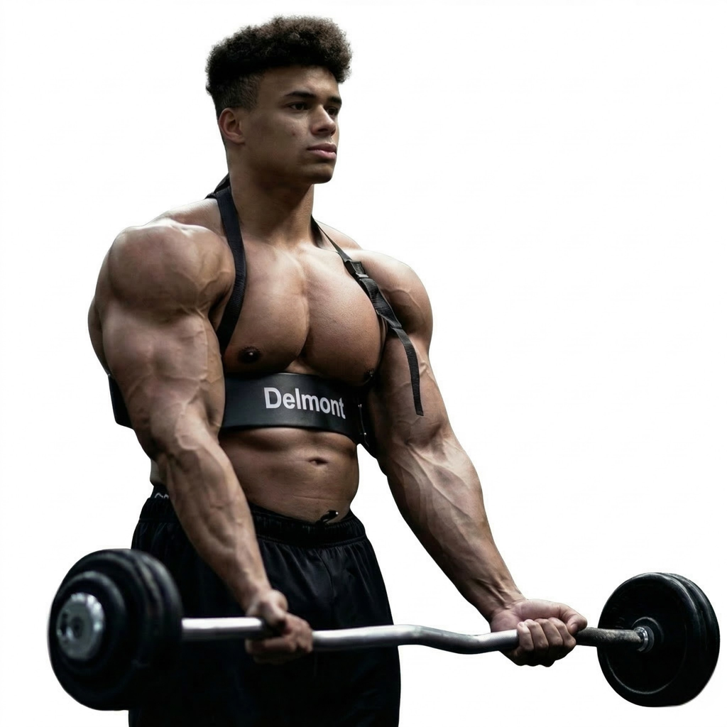 Delmont Arm Blaster for Bicep Curl  with Foam Padding & Durable Aluminum Frame